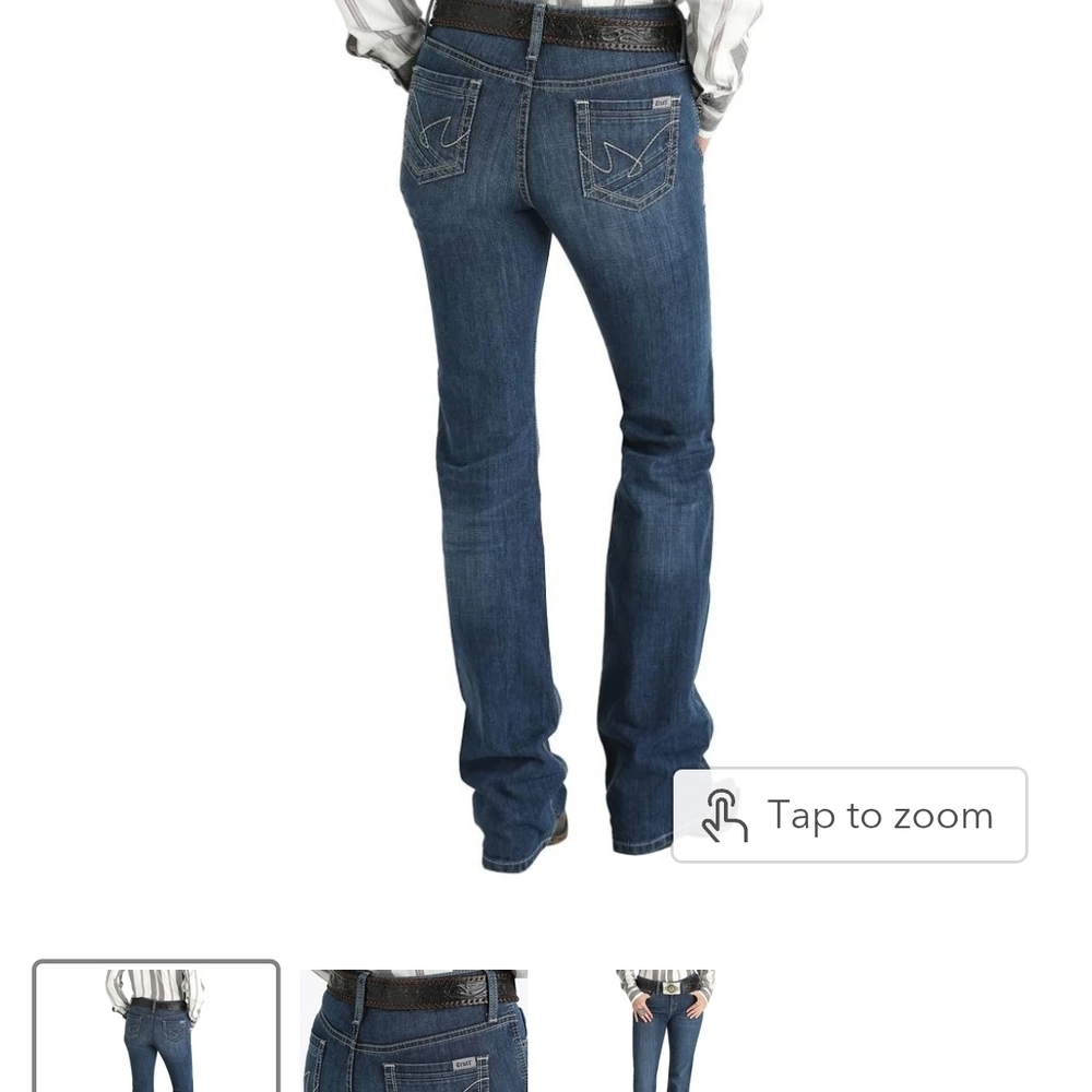 Cruel Girl Dark Blue Boot Cut Jeans